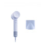Laifen SE 2 high-speed hair dryer in light blue with matching magnetic nozzle, ionic styling tool