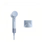 Laifen Mini high-speed hair dryer in light blue with matching magnetic nozzle, compact travel-friendly styling tool
