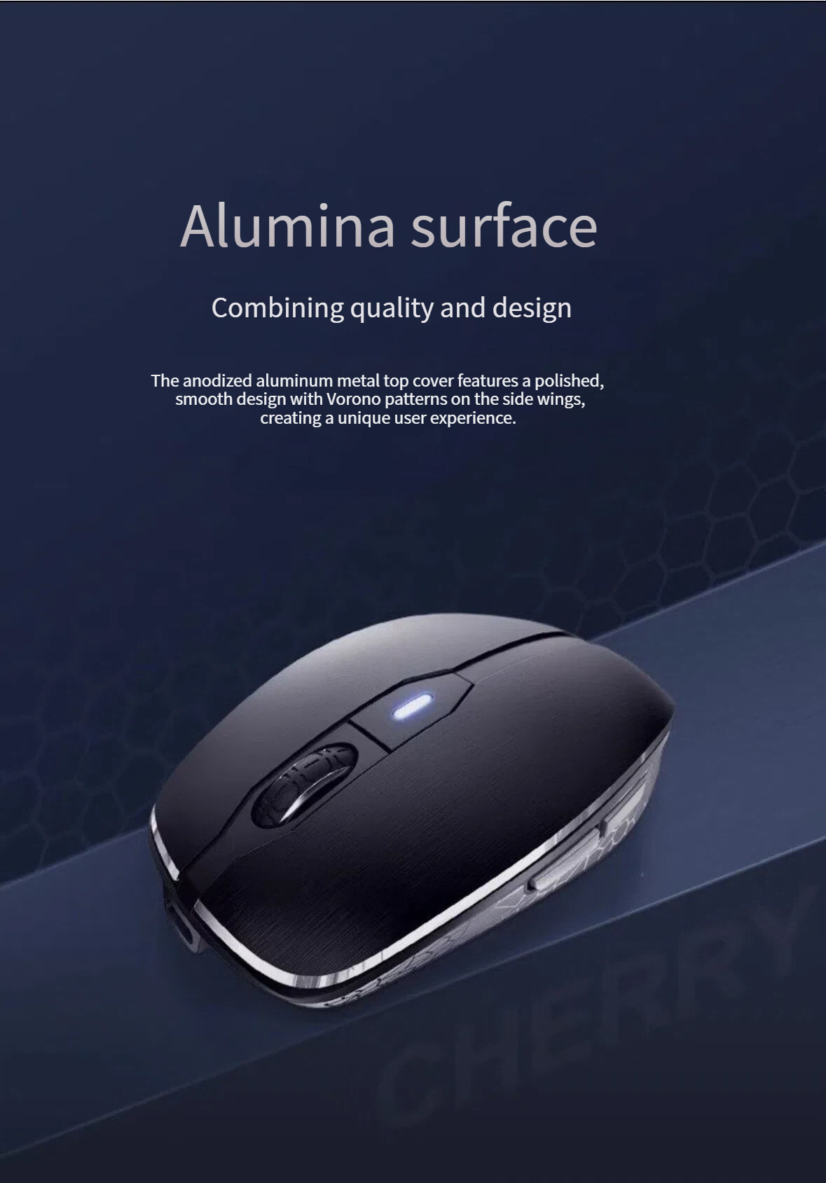 CHERRY MW 8C Advanced underside showing Bluetooth and 2.4GHz toggle switch