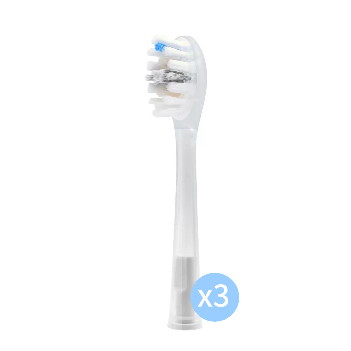 Three-pack Laifen Pro SS Gum Care replacement toothbrush head