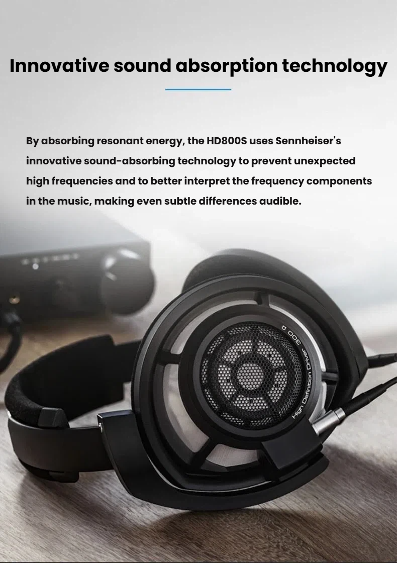 Sennheiser HD 800 S microfibre ear pads for extended listening comfort