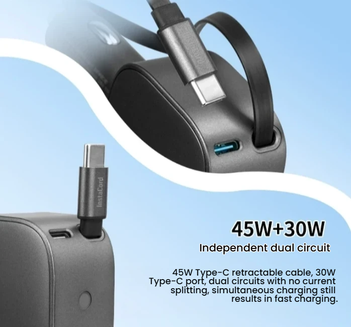 Anker Nano 75W Car Charger (Built-In Retractable Cable) – product image 4