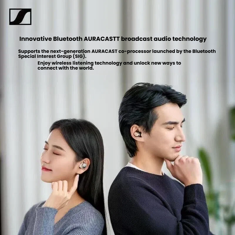 Sennheiser MTW4 Qi wireless charging case and USB-C fast charging