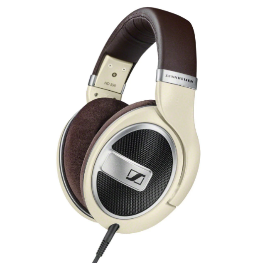 Sennheiser HD 599 open-back over-ear wired audiophile headphones hero view