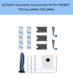ECOVACS DEEBOT T90 Pro OMNI quarterly accessories kit 3x HEPA filters 2x mop rolls ZeroTangle brush