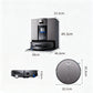Ecovacs Deebot X11 dimensions: dock 33.5x38x49.3cm, robot 35.1x35.3x9.8cm with top-down view
