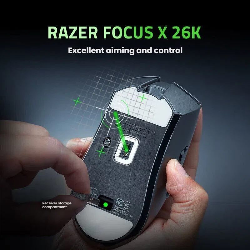 Razer DeathAdder V3 HyperSpeed with HyperSpeed Wireless dongle and USB-C cable