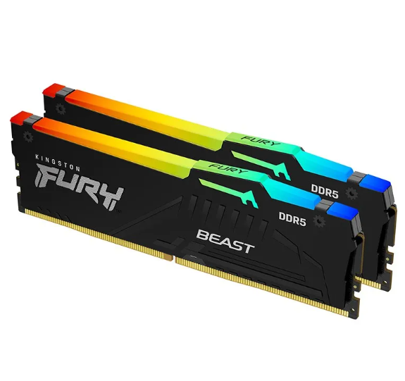 Kingston FURY Beast RGB 32GB DDR5 5600MHz Desktop RAM memory kit