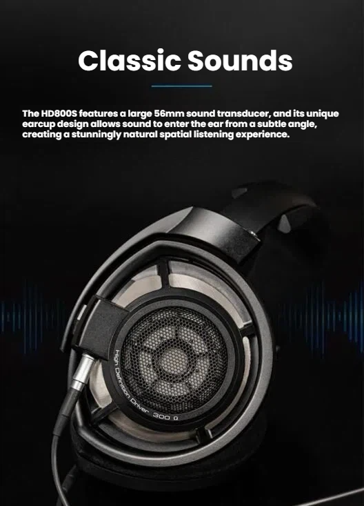 Sennheiser HD 800 S handcrafted precision German engineering callout
