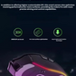 Razer Cobra Pro Focus Pro 30K optical sensor underside view with PTFE mouse feet