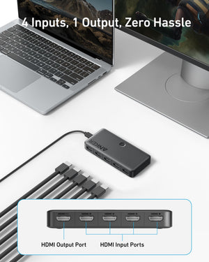 Anker A83H2 HDMI switch four inputs and one output