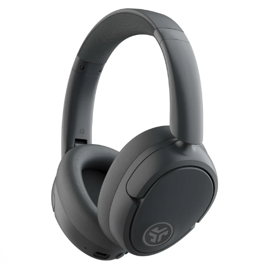 JLab JBuds Lux ANC over-ear headphones hero shot in graphite