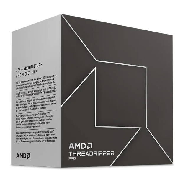 AMD Ryzen Threadripper PRO 7985WX retail CPU box image