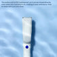 Babycare baby hair clipper floating on water surface, showcasing full-body IPX7 waterproof design that allows rinsing while powered on