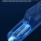 Transparent illustration of Babycare baby hair clipper showing internal battery and USB-C charging port; one charge lasts up to three months