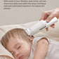 Parent gently trimming sleeping baby’s hair with Babycare hair clipper; low-vibration, quiet motor ensures undisturbed sleep during haircut