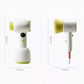 Size comparison diagram showing Babycare baby hair dryer dimensions: 220mm height and 125mm width, compact and portable design for easy storage