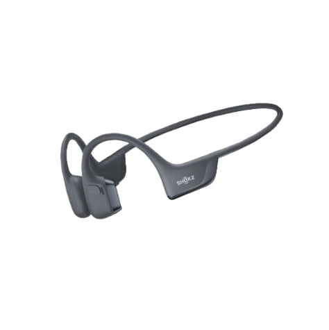 Black Shokz OpenRun Pro 2 open-ear wireless headphones featuring sleek design and advanced sound technology