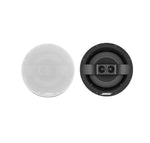 A top-down view of the Bose Virtually Invisible 791 Series II in-ceiling speaker, showing the clean, paintable white grille cover and the speaker unit with its 7-inch woofer and two strategically positioned tweeters.