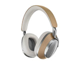 Bowers & Wilkins PX8 headphones in beige and silver colorway — elegant, minimalist design with high-end materials and superior audio performance.
