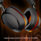 Close-up of Bowers & Wilkins PX8 S2 headphones showcasing premium Nappa leather earcups with diamond-cut edges — luxury design meets high-end audio engineering.