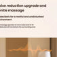 Visual representation of sound waves showing the Breo 3D neck massager’s noise reduction upgrade. Operates at only 45 decibels for a restful, undisturbed environment during use.