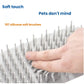 Close-up of Dogness pet paw cleaner’s 157 soft silicone brushes – designed for gentle contact that pets don’t mind during cleaning