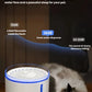 Dogness automatic water fountain operating at 38dB — quieter than normal conversation (50dB) and comparable to falling cherry blossoms (10–25dB); ideal for sleeping pets