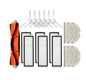 Dreame Robot Vacuum Accessory Kit for D9/F9 – includes main roller brushes, side brushes, HEPA filters, and mop pads.