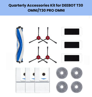 ECOVACS robot vacuum accessories - Quarterly Accessories Kit high-resolution source image