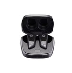 Edifier S10 true wireless earbuds resting inside the sleek black charging case, showcasing premium design and compact storage for portable use.