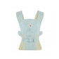 Front view of Ergobaby Aerloom baby carrier in soft mint green color. Ideal for warm weather with breathable FormaKnit fabric and ergonomic design.