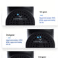 Infographic displaying Hypervolt Plus three-speed control: 1800, 2400, and 3200 rpm for customized muscle therapy.
