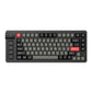 Front view of the Keychron Lemokey L1 wireless gaming keyboard in black finish with red Esc and Enter keys, showcasing its minimalist design and ergonomic keycap layout.