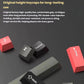 Close-up of Keychron Lemokey L1’s high-quality PBT double-shot injection molded keycaps in red, black, and gray, designed for durability, comfort, and resistance to wear and oil buildup.