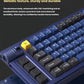 Close-up of the Keychron Lemokey L1 keyboard’s aluminum body with CNC machining and anodized surface, highlighting its durable build and premium metallic texture for long-term use.