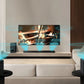 A graphic demonstrating the LG S80TR's AI Sound Pro technology. It shows the soundbar analyzing different content types—a movie, a music concert, and a news broadcast—to automatically adjust and optimize the audio for the best listening experience in any situation