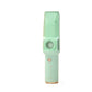Mint green LUSN baby hair trimmer featuring built-in vacuum suction, rounded R-angle blade, and IPX7 waterproof rating for easy cleaning.