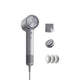 Light gray Laifen Swift 4 hair dryer with magnetic nozzle and essential oil system for deep conditioning and smooth, shiny hair.

