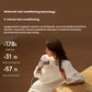 Woman using Laifen Swift 4 hair dryer with magnetic nozzle for deep conditioning – boosts fluffiness by 178%, moisture retention by 31.3%, and color lock by 57.1%.
