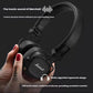 Close-up of a hand holding Marshall Major IV headphones, emphasizing soft-touch earcups that conform to the ear, upgraded ergonomic design, and premium comfort for extended wear.