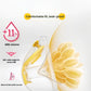 Close-up of Medela Swing Maxi’s 105° wide-angle ergonomic protective shield showing improved fit and +11% milk volume. Designed to follow natural breast curves for comfort and leak-proof performance.