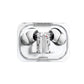 Top view of white NOTHING Ear (a) wireless earbuds in a transparent charging case, showcasing the minimalist design, visible internal circuitry, and clean aesthetic.