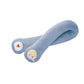 Blue plush OSIM uSnooz massage wrap with embroidered faces of Elsa and Olaf from Disney’s Frozen. A cozy, multi-use neck and shoulder support pillow perfect for fans of the movie.