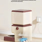 Petwant retro Wi-Fi pet feeder with visible battery compartment — powered by 4 size D alkaline batteries (sold separately), offering up to 180 days of wireless operation
