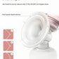 Close-up of Philips Avent food-grade liquid silicone cushion designed to conform to different breast shapes and nipple sizes, with icons showing compatibility across various profiles.