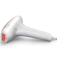 Side view of Philips Lumea Advanced IPL hair removal device showing ergonomic grip and power cable — designed for comfortable, precise use on large body areas.