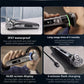 Philips i9000 Prestige Shaver XP9202's IPX7 waterproof rating, long battery life, OLED screen display, and 5-minute flash charging capabilities.