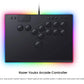Front view of the Razer Kitsune illuminated by a full-spectrum Chroma RGB glow, showcasing customizable lighting zones around the edges.