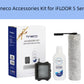 Tineco iFLOOR 5 Series accessory kit showing cleaning roller, filter, bottle of cleaning solution